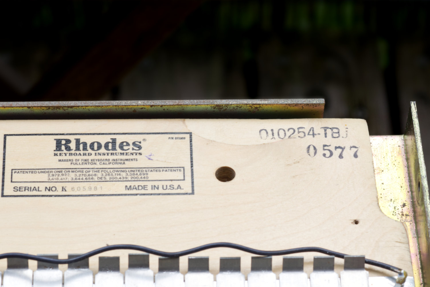Rhodes Manufactering Date